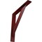Ekena Millwork Traditional Steel Bracket, Hammered Bright Red 2"W x 14"D x 14"H BKTM02X14X14TRHRE - alternate 1